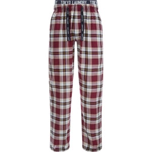 Tokyo Laundry Men's Clissold Poplin Check Lounge Pants - Oxblood