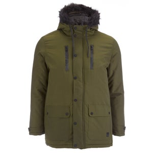 Tokyo Laundry Men's Carmine Hooded Parka Jacket - Khaki