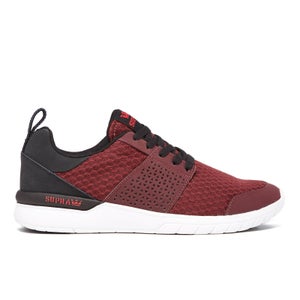 Supra Men's Scissor Mesh Trainers - Burgundy