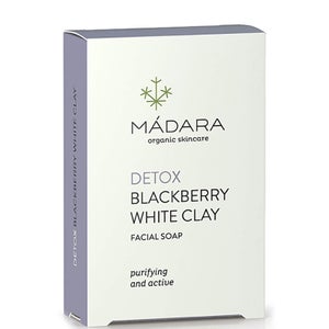 MÁDARA Blackberry White Clay Clarifying Face Soap 70g