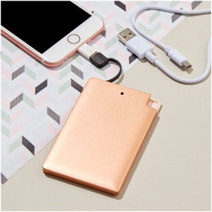 Credit Card Power Bank 2000 MAH - Copper