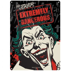 DC Comics Batman Joker Small Tin Sign 29cm x 42cm