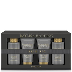 Baylis & Harding Skin Spa Amber & Sandalwood 4 Piece Gift Box
