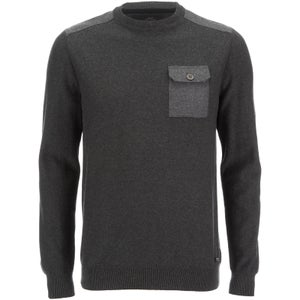 Threadbare Men's Karlson Crew Neck Jumper - Charcoal Marl