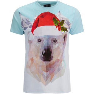 Threadbare Men's Polar Bear T-Shirt - Blue/White