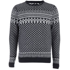 Threadbare Men's Dashwood Fairisle Knitted Jumper - Navy