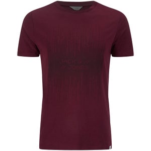 Jack & Jones Men's Core Valentino 3D Print T-Shirt - Port