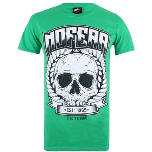 No Fear Men's Skull Wreath T-Shirt - Kelly Green