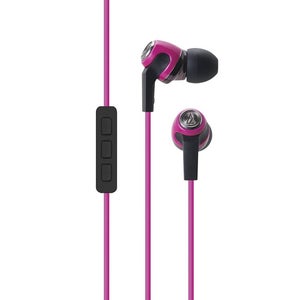 Audio-Technica Sonic Fuel Earphones with Mic - Pink
