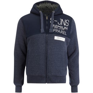 Smith & Jones Men's Enfilde Zip Through Hoody Jacket - Navy Blazer Marl