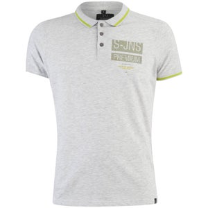 Smith & Jones Men's Albedo Polo Shirt - Light Grey Marl