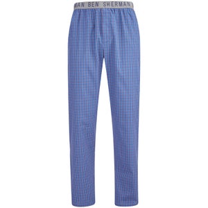 Ben Sherman Men's Check Bart Lounge Pants - Navy/Grey