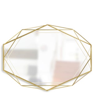 Umbra Prisma Geometric Mirror - Brass