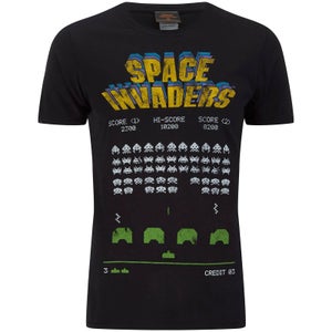 Atari Men's Space Invaders Classic Screenshot T-Shirt - Black