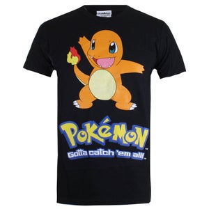 Camiseta Pokémon Charmánder - Hombre - Negro