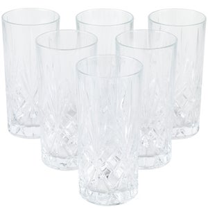 RCR Crystal Melodia Hiball Tumbler Glasses (Set of 6)