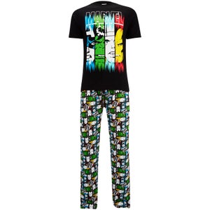 Marvel Men's Pyjama Set - Black