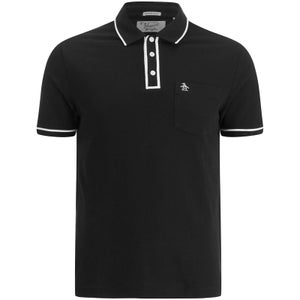 Original Penguin Men's Earl Tipped Polo Shirt - True Black