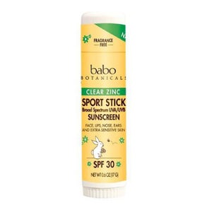 Babo Botanicals Clear Zinc Fragrance Free Sport Stick Sunscreen SPF 30