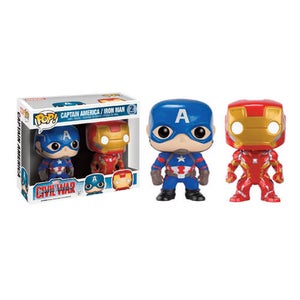 Captain America: Civil War Iron Man & Captain America 2-Pack Pop! Vinyl Figure