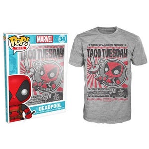 Funko Marvel Deadpool Pop! Tee Taco Tuesday Pop! Tees