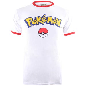 Pokémon Men's Logo T-Shirt - White/Red