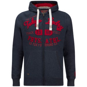 Tokyo Laundry Men's Mantua Bay Zip Through Hoody - Mood Indigo Marl