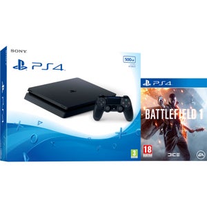 PlayStation 4 Slim 500GB Console with Battlefield 1