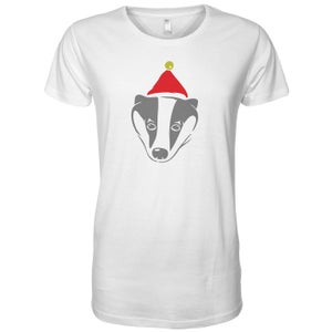 Badger with Santa Hat Men's T-Shirt