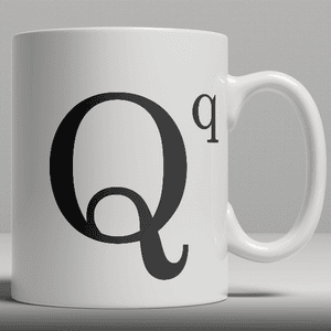 Alphabet Ceramic Mug - Letter Q