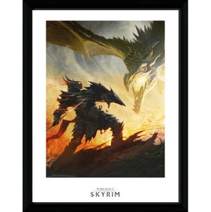 Skyrim Daedric Armor Framed Photographic - 16"" x 12"