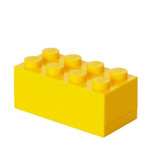 Mini Brique de rangement LEGO® Jaune 8 tenons