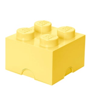 Ladrillo de almacenamiento LEGO 4 - Amarillo frío