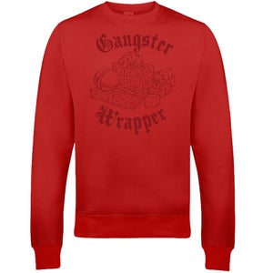 Gangster Wrapper Christmas Sweatshirt - Red