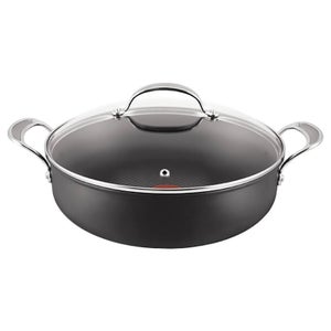 Jamie Oliver by Tefal Hard Anodised Non-Stick Shallow Pan with Lid - 30cm