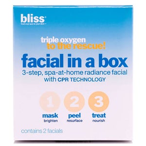 bliss Triple Oxygen to the rescue! Facial in a Box Set