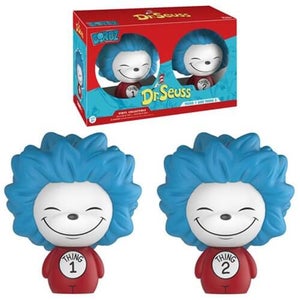 2 Figurines Dorbz Dr. Seuss Thing 1 et Thing 2