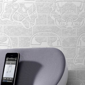 Star Wars Storm Trooper Paintable Brick Effect Wallpaper