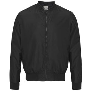Brave Soul Men's Sanjay Bomber Jacket - Black
