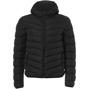 Brave Soul Men's Grant Padded Hooded Jacket - Black