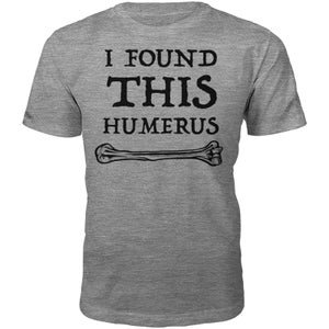 Humerus Slogan T-Shirt - Grey