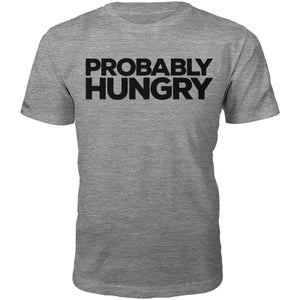 Probably Hungry Slogan T-Shirt - Grey