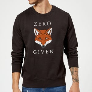 Zero Fox Given Slogan Sweatshirt - Black