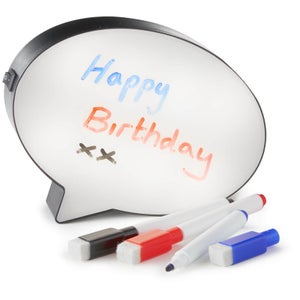 Speech Bubble Light - White/Black