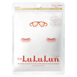 Lululun Face Mask 7 Sheets - White
