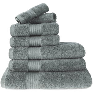 Restmor 100% Egyptian Cotton 7 Piece Supreme Towel Bale Set (500gsm) - Charcoal