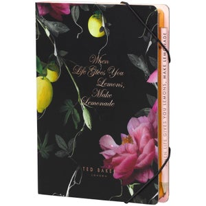 Ted Baker Citrus Notebook with Sticky Notes