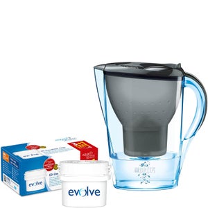 Brita + Aqua Optima Water Filter Bundle (Includes Jug, 1 Month Filter Cartridge Plus 4-8 Month Filter Pack)