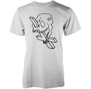 Abandon Ship Men's Skull Cross T-Shirt - White