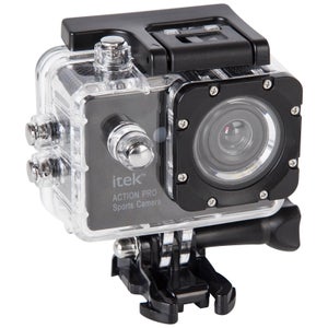 Camera d'Action iTek 1080p Full HD Waterproof Écran de 5cm - Noir